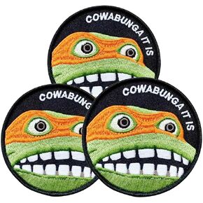 Cartoon Animal Patch, Funny Embroidered Anime Morale Hook and Loop Patches for Tactical Bags Backpacks Clothes Gear Hat
