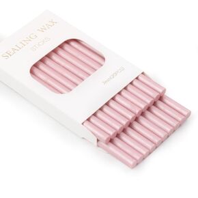 Wax Seal Sticks, WASOHLING 20Pcs Glue Gun Sealing Wax Sticks Beads for Wax Seal Stamp, Wedding Invitations, Envelope, Snail Mails, Wine Packages, Christmas Gift Wrapping (Cherry Blossom Pink)