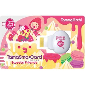 BANDAI Tamagotchi Tamamakard Sweet Friends Memory Card for Tamagotchi Smart Series, Pink, Virtual Pet, Electronic Game, 6.3 inches LCD, 4 Players, Battery Powered