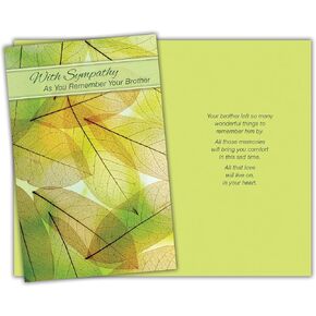 Loss Of Brother Greeting Card - 89078