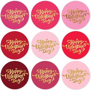 ملصقات Mobiusea Creation Valentines | ملصقات عيد الحب سعيدة | 1.4 بوصة | مقاومة للماء | 135 حزمة لملصقات عيد الحب ، ملصقات عيد الحب ، ملصقات عيد الحب | 9 أجهزة ملونة in Kuwait