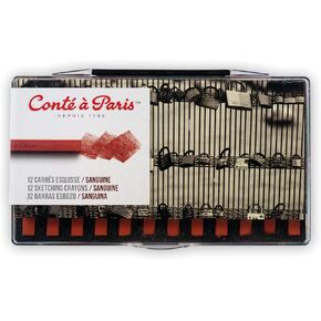 Conté à Paris Sketching Crayons Set with 12 Assorted Colors in Kuwait