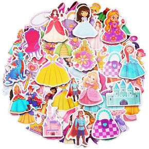 100 Pack Princess Stickers, Princess Party Favors, Birthday Decorations