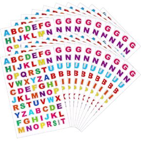 1400 قطعة ملصقات أبجدية ملونة 20 ورقة ملونة ملصقات رأس المال ملصقات ملصقات ملصقات لامعة ملصقات لامعة لزجاجة المياه بطاقات المعايدة لخلاصات الفنون والحرفية لوازم الحرف in Kuwait