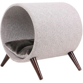 Cat Craft Scratfer Post 20.5 "Cat Tree with Tunnel Carpet Cat Tower Tower Tree Tree Tree مع كرة معلقة للقطات الداخلية والرمادية