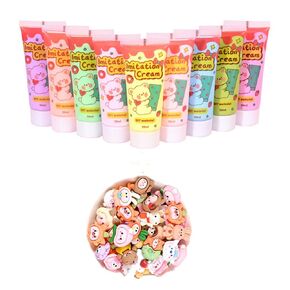 50ml Simulation Imitation Cream Adhesive Gel DIY Fake Whipped Cake Cream Glue for Handmade Phone Case Mirror Jewelry Accessories Decoration with Nozzles (3# yellow)