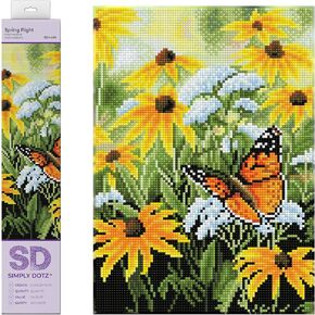 DIAMOND DOTZ Spring Flight Diamond Painting Kits for Adults - Diamond Art Kits a Relaxing Creative Craft Kit with Dotz Gems 13.8x9.8