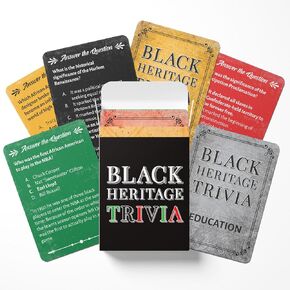 Black Heritage Trivia Game – Fun & Educational Family Card Game – Celebrate African American Culture with Friends & Family – Perfect for Game Nights, Parties & Gatherings – Black-Owned