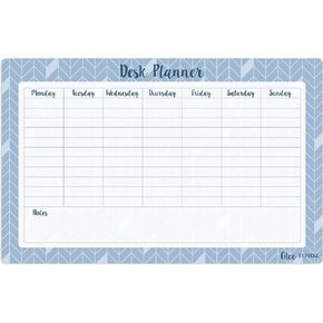 Pukka Pad, Glee Large Weekly Desk Planner Pad – 52 Easy Tear Off 100GSM Sheets with Monday-Sunday Sections and Additional Notes for Each Week of the Year – 9.6 x 15.1 Inches