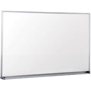 Universal UNV43623 36 in. x 24 in. Melamine Dry Erase Board with Anodized Aluminum Frame - White Surface