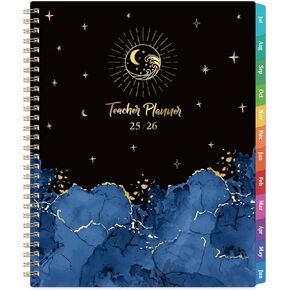 Teacher Planner 2025-2026 - Academic Lesson Planner, July 2025 - June 2026, 8'' x 10'', Lesson Plan Book, Weekly & Monthly Spread with Quotes, Weekly Activity Schedule, Great Teacher's Gifts