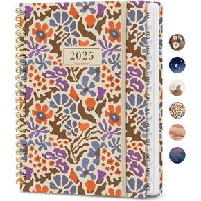 2025 Planner - مخطط أسبوعي وشهري ، يناير 2025 إلى ديسمبر 2025 ، كتاب مخطط تقويم Hardcover 2025 مع علامات تبويب شهرية ، جيب داخلي ، مثالي للودادة المدرسية المنزلية المكتبية - A5 (6.3 "× 8.5") ، حديقة مجردة in Kuwait