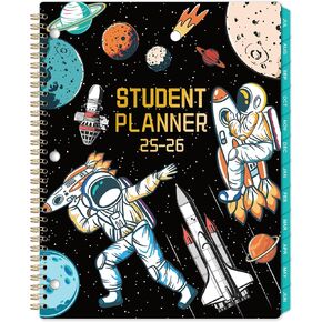 Student Planner 2025-2026 - Monthly and Weekly School Planner 2025-2026 with Stickers, July 2025- June 2026, 8.5" x 11", 3-Hole Punched Academic Planner