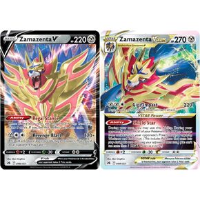 Zamazenta V & Vstar 099/159 - Crown Zenith - Pokemon Ultra Rare Card Lot