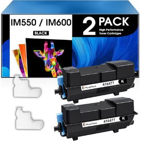 MasaiMara (25,500 Pages High Capacity Compatible Toner Cartridges Replacement for Ricoh IM 550 IM550 418477 for Ricoh IM 600SRF IM 600 IM 550F IM 550 P800 P801 Printer (Black, 2-Pack)