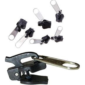 6Pcs Black Universal Fix Zipper Repair Kit Replacement Teeth Zippers Zip Slider Nice Fasteners Jacket Zipper