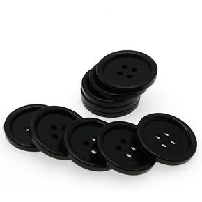 110Pcs Mixed Sewing Buttons, 4-Hole Craft Round Bulk Button for Sewing, Coats, Blazer, Suits, Jean, Pants, 5 Color 3 Size (15mm,20mm,25mm) YIGUANXIN