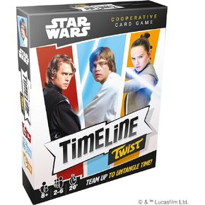 Timeline Twist Star Wars Edition - Arrange Iconic Movie Scenes! Cooperative Trivia Game, Fun Family Game for Kids and Adults, Ages 8+, 2-6 Players, 20 Minute Playtime, Made by Zygomatic