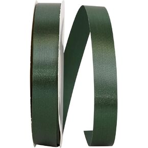 Reliant Ribbon Single Face Satin Allure Sfs Ribbon, 7/8 Inch X 100 Yards, Hunter Green