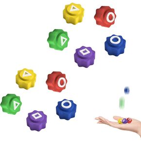 Gonggi Tossing Game 10 PCS, Traditional Korean Folk Game, Stone Catching Game, Hand-Eye Coordination Training, Stress Relief Toy (2 Sets)