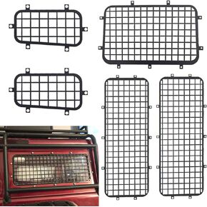 ShareGoo RC Metal Window Mesh Protective Net Mesh Window Covers Compatible with Traxxas TRX-4 TRX 4 1/10 RC Crawler Car Body Shell