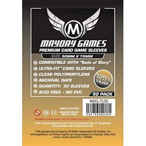 Mayday Games Unbekannt Sails of Glory Sleeves (50 x 75 mm) 50 Premium