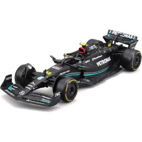 Bburago B18-38180H 1:43 F1 MB W14 2023 Hamilton in Dispenser, Assorted Designs and Colours
