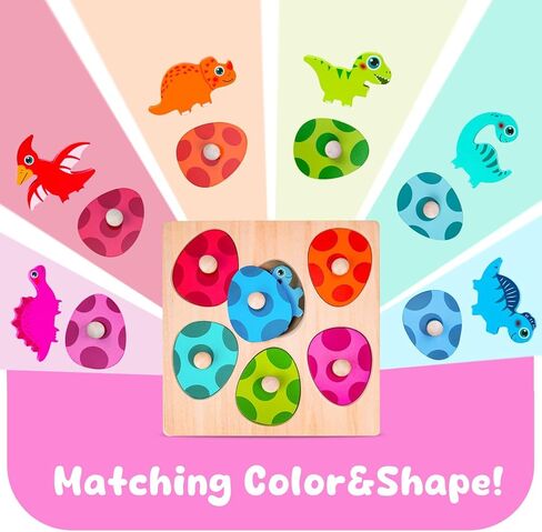 ألغاز طفل خشبي الديناصورات 1-3 ، ألعاب مونتيسوري لمدة 1 2 3 سنوات ، ألغاز بيض الديناصورات ، ألغاز الأطفال الخشبية تتراوح أعمارهم بين 2 و 4 سنوات ، لعبة ديناصور للأطفال الصغار ، ألعاب تعليم ما قبل المدرسة. in Kuwait