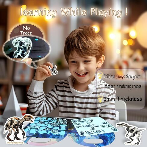 Reusable Sticker Books for Kids 2-4, Mecha Dinosaurs Jelly Stickers for Toddlers Boys Girls Road Trip Airplane Train Travel Essentials Toy Quiet Busy Book Preschool Learning Activities in Saudi Arabia