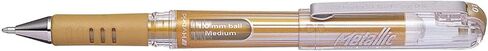 Pentel Hybrid Gel Grip Metallic Rollerball Pen - 1.0mm - Gold Ink - Single in Saudi Arabia