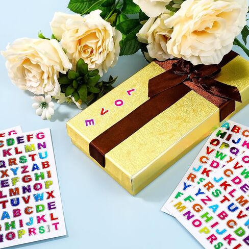 1400 قطعة ملصقات أبجدية ملونة 20 ورقة ملونة ملصقات رأس المال ملصقات ملصقات ملصقات لامعة ملصقات لامعة لزجاجة المياه بطاقات المعايدة لخلاصات الفنون والحرفية لوازم الحرف in Kuwait