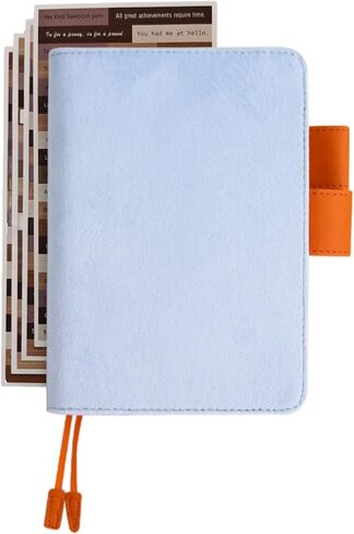 Planner Cover for A6, Fabric Cover for Notebook,Three Card Slots, Pen Holder and Bookmark(Cover Only),Yellow in Saudi Arabia