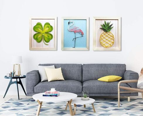 youfu diy string art kit للبالغين ، والمراهقين ، والمبتدئين ، والأطفال. تشمل جميع الملحقات اللازمة والإطار ، مجموعة الحرف الكبار ، زخارف الجدار المنزلي هدية فريدة من نوعها (البرسيم المكون من أربع أوراق) in Kuwait