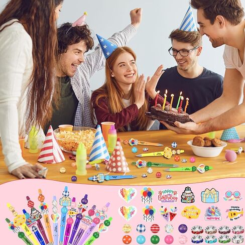 Geyee 12 Set Beadable Pens Assorted Bead Pens Wood Crystal Round Spacer Set Black Ink DIY Ballpoint for Women Men Gift Office Supplies(Multicolor,Coffee) in Kuwait