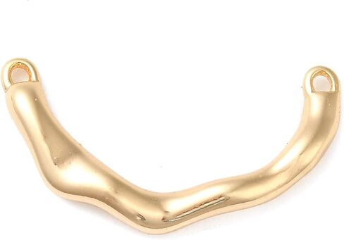 UR URLIFEHALL 10 Pcs Real 18K Gold Plated Charms Brass Heart Charms Hollow Heart Linking Rings with Jump Ring for DIY Earrings Necklace Bracelet Making in Saudi Arabia