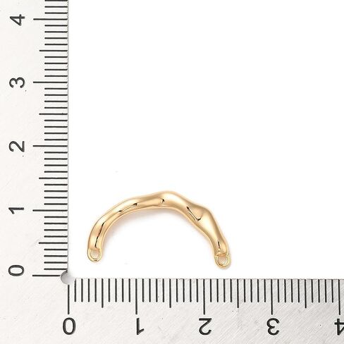 UR URLIFEHALL 10 Pcs Real 18K Gold Plated Charms Brass Heart Charms Hollow Heart Linking Rings with Jump Ring for DIY Earrings Necklace Bracelet Making in Saudi Arabia