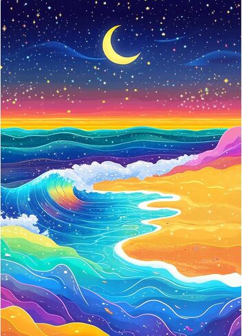 KEYIFA 5D Diamond Painting Lilies Diamond Art Kits for Adults, Round Full Drill Colorful Flowers Diamond Painting Kit for Beginner, DIY Gems Art Craft for Home Wall Decor 12x16 inch in Kuwait