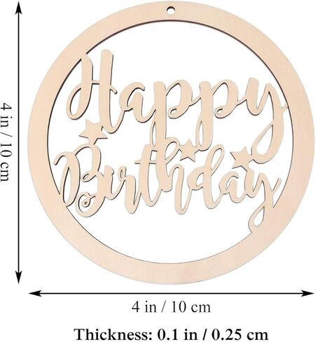 12pcs عيد ميلاد سعيد الخشب DIY قواطع الفراغات الخشبية عيد ميلاد سعيد جولة على شكل حلي معلقة مع حفرة الحبال Hempt العلامات الخشبية لدش الطفل ديكورات حفلة عيد ميلاد الطفل in Kuwait