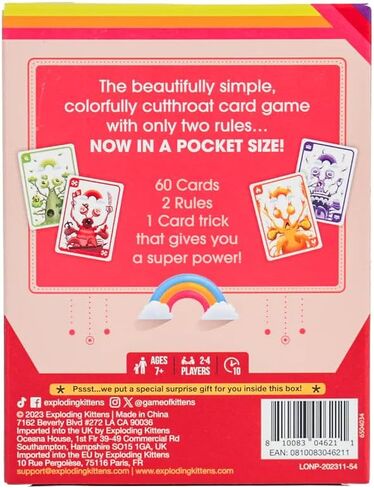 Exploding Kittens Really Loud Librarians Grab & Game 2+ Players - Ages 8+ - 15 Minutes to Play - Travel Sized Word Shouting Game - Easter Basket Stuffer - Ideal for Easter Party, Family, Kids & Adults in Kuwait