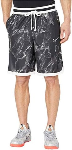 Nike Dri-FIT Elite Men's Basketball Shorts (X-Large, White/Black/Black) in Saudi Arabia