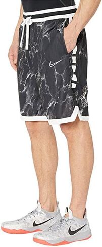 Nike Dri-FIT Elite Men's Basketball Shorts (X-Large, White/Black/Black) in Saudi Arabia