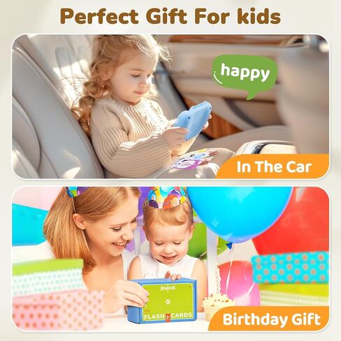 Talking Flash Cards for Toddlers 1-5 Clear Voice & Thick Cards & Easy to Slide in and Out, Independent Play & Speech Development Toys, 16 Topics in Kuwait