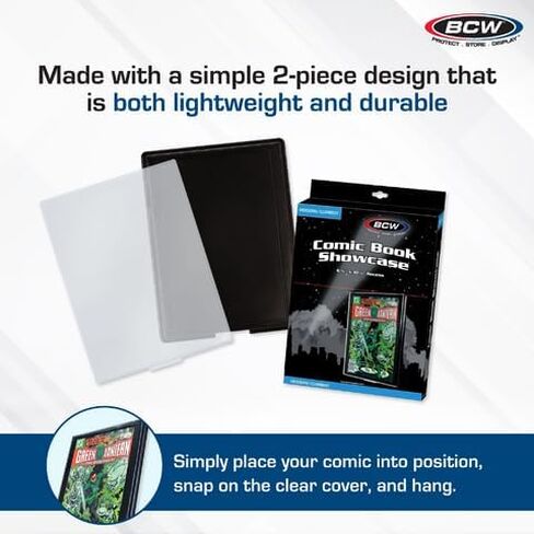 BCW Comic Book Showcase Frame - 1 Pack| Current/Modern Age Comic Book Display Frame | Comic Book Showcase Display Case | Comic Book Holder Picture Frame | Comic Book Frames for Wall in Saudi Arabia