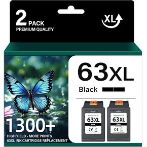 Printer Ink 67 XL Black/Color Combo Pack Ink Cartridges Replacements for HP 67 Ink, 67XL Ink High Yield Compatible with DeskJet 2700 2755 2755e 2855e 4155e 4255e, Envy 6000 Pro 6455 Printers (2-Pack)