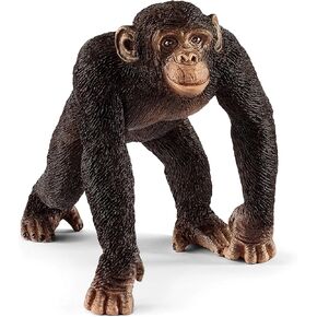 Schleich Wild Life, Animal Figurine, Animal Toys for Boys and Girls 3-8 Years Old, Male Chimpanzee, Ages 3+