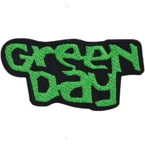 1 PCS Green Day Funny Quote Patch Fully Embroidered Patch Iron-On/Sew-On for Jacket, Jeans, Backpack(3.97x2.17 inch)