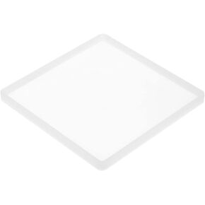 HARFINGTON Large Silicone Tray Mold 7.3"x7.3" Square Resin Coaster Resin Mold Epoxy Resin Casting for Home Decoration Gift Desktop Decor