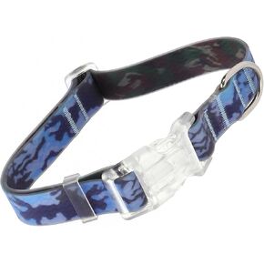 WYuZe Waterproof Dog Collar Odor-Proof Easy to Clean Adjustable Dog Collars with Quick Release Buckle for Small Medium Dogs(Camo,13"-19")