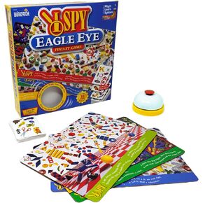 Briarpatch I Spy Eagle Eygle Find -it - شحذ حواسك مع مطابقة سريعة وغاضبة وممتعة! | يتضمن 30 بطاقة على الوجهين ، 4 لوحات ألعاب ، وجرس | لمدة 2 إلى 4 لاعبين ، تتراوح أعمارهم بين 5 وما فوق