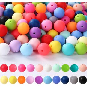 200pcs Silicone Lentil Beads 12mm Silicone Abacus Beads 13 Colors Silicone Beads Keychain Making Bulk Round Silicone Spacer Beads for Pens Accessories DIY Necklace Bracelet Jewelry Crafts
